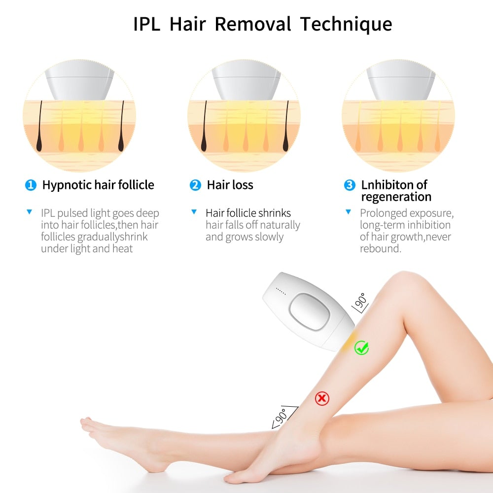 Smooth Skin Painless IPL Hair Removal Device